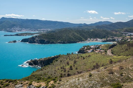 Costa Brava. Mediterranean coast in Llan&ccedil;&agrave;, Girona, Catalonia, Spain. Touristic destination, little village near the sea.