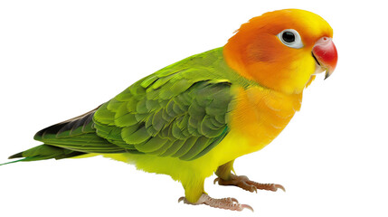 lovebird (Agapornis fischeri) isolated on transparent background