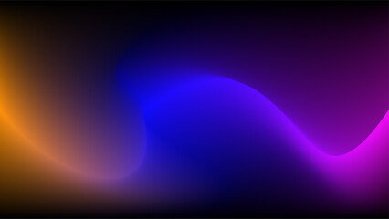 Dynamic orange blue and pink colors mesh gradient background