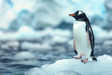Penguin on ice Generative AI