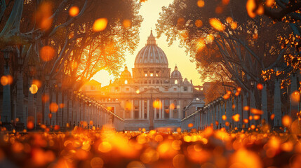 Fototapeta premium Capture the grandeur of Vatican City, Vatican City created with Generative AI technology
