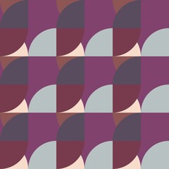 Typical style of the 60s and 70s..Seamless graphic pattern. Geometric textures with abstract motifs. Endless vintage background. Use on pattern fillings, wallpaper, textiles, wrapping paper, etc.