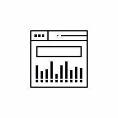 website analytics statistics computer icon