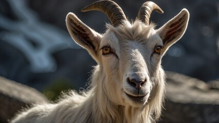 portrait of a goat