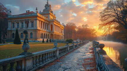 Fototapeta premium Capture the grandeur of Zagreb, Croatia created with Generative AI technology