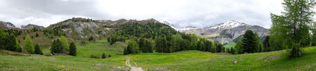 Aussicht im Müstair Tal in der Schweiz