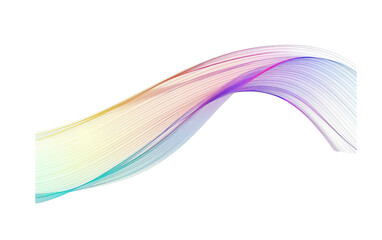 Sweeping Arc of a Rainbow Gradient on transparent or white background