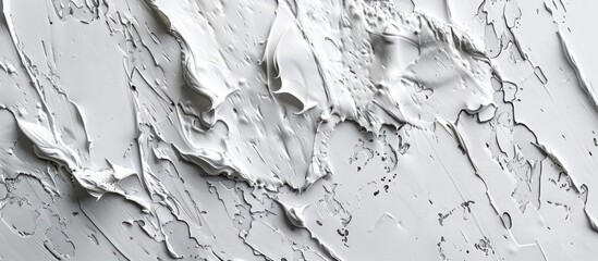 Obraz premium Close-up of white textured paint