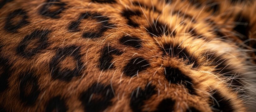 Close-up of leopard fur