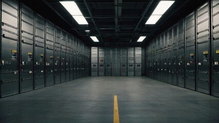 Obraz premium Room with metal walls.