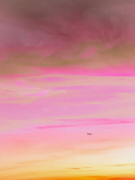 sunset in the clouds
