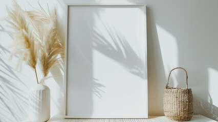 A White Frame Surrounded by Nature’s Artistry