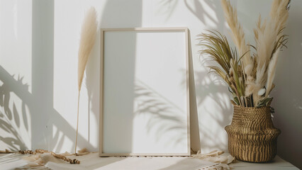A White Frame Surrounded by Nature’s Artistry