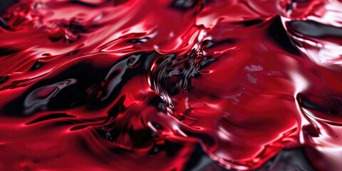 Red Liquid Close Up