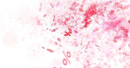 percent rain shopping digital in 3d.