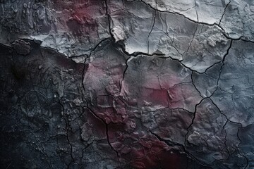 Naklejka premium Rough textured background with cracks and weathering, creating a distressed and vintage effect, ideal for grunge designs