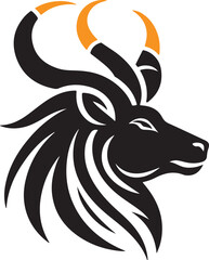 The deer head animals design