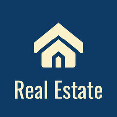 Real Estate Logo: Residential Property, Home Building, Architecture, Company House, Business Corporate, Brand Modern, Investment Construction, Luxury Minimal City Apartment, Identity Design