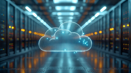 Obraz premium クラウドデータセンター