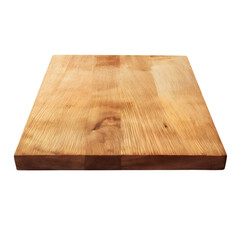 Wooden Cutting Board isolated on transparent background. generative ai