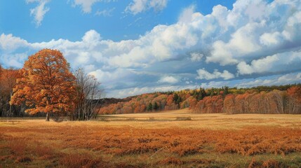Fototapeta premium Field in the Fall