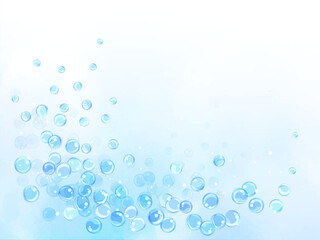 浮遊する球体の背景イラスト