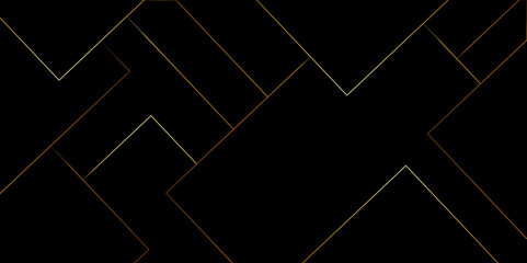 Abstract black gray and gold vector blueprint background with modern design. Abstract modern black background paper cut style with black and gold line Luxury concept. style poster, banner design.