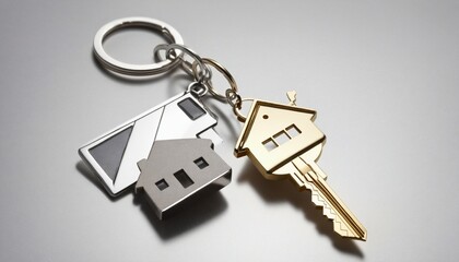 shiny metal keys, isolated