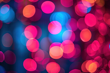 Cluster of Lights in Blurry Motion