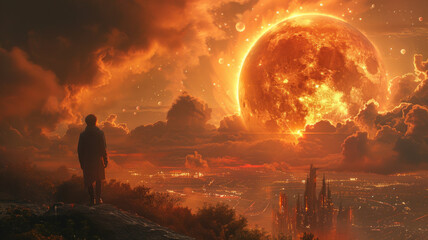 a video still of a movie about a hopeful future for mankind,generative ai