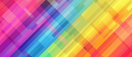 Abstract background with vibrant colors blending seamlessly, forming a dynamic and energetic composition. Geometric shapes and diagonal lines create a sense of depth and movement