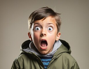 shocked boy, portrait