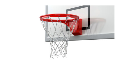 Basketball hoop isolated on a transparent background, PNG, Ai