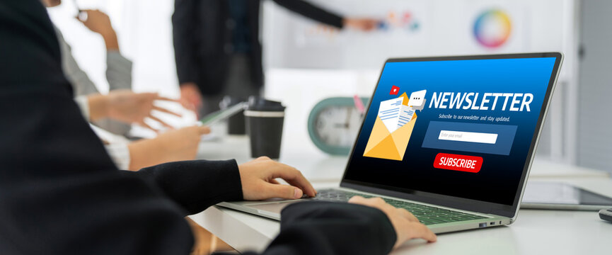 newsletter signup page on computer for customer to subscribe snugly newsletter update information to subscriber