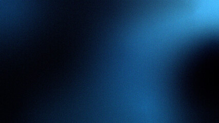 Dark blue grainy gradient background. Abstract dark blue wave gradient background with grain texture effect