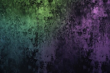 Abstract background texture showing green and purple gradient lighting on a damaged wall, perfect for grunge themed designs