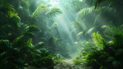 a Magical Glowing Forest