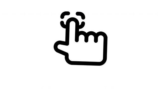 Fingerprint Scanner animated icon with alpha ch annel. Perfect for project and Explainer Video
