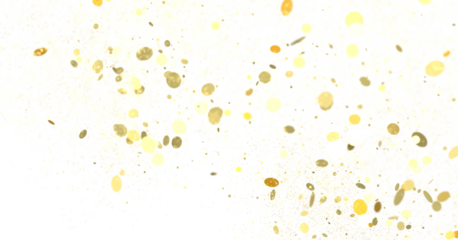 gold  Shower: Dynamic 3D Illustration of Dancing gold Confetti
