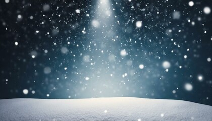 雪降る夜の背景