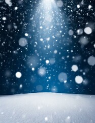 Naklejka premium 雪降る夜の背景