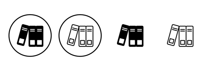 Library icon set. education icon vector