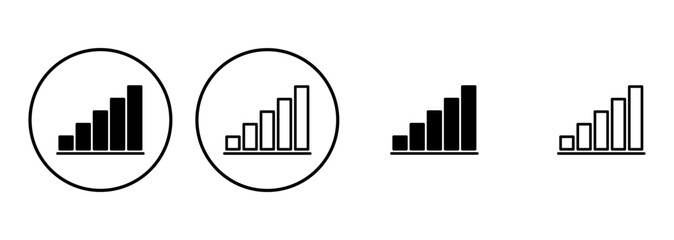 Growing graph Icon set. Chart icon. diagram icon