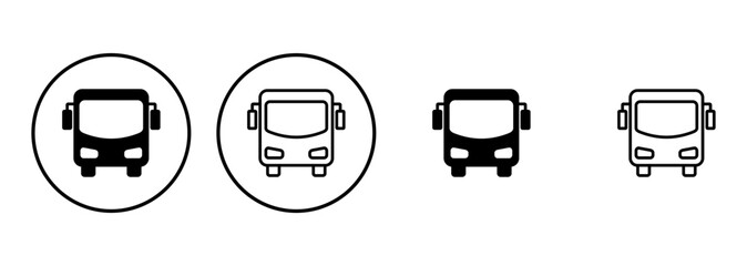 Bus icon set. bus vector icon © AAVAA
