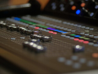 Audio mixer, sound engineer, sound mixer, concert.