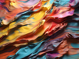 Flowing colorful abstract painting texture