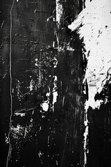 Fototapeta premium Clean minimalist of black and white colors divided on a surface