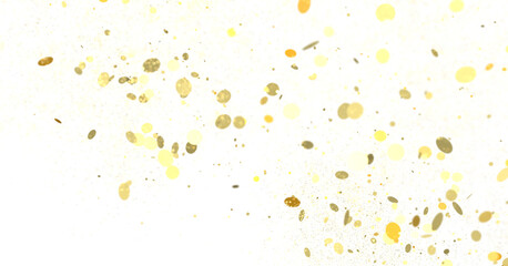 silver confetti explosion festive background