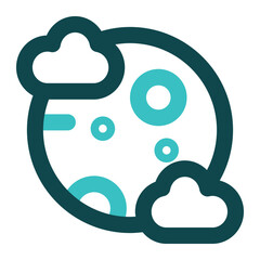 moon icon for illustration