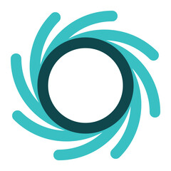 typhoon icon for illustration